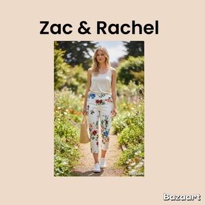 Zac & Rachel Women’s Cropped Pullon Casual Pants Size 12